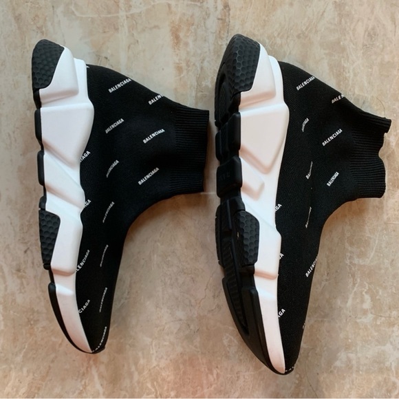 Balenciaga Speed Trainer Mid 'Logo Print' - Picture 2 of 4